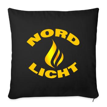 AURORA BOREALIS - Sofa pillowcase 17,3'' x 17,3'' (45 x 45 cm) - black - Front