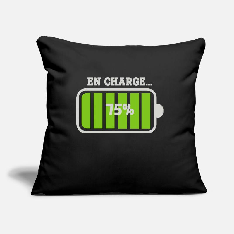 Battery at 75% charge Sofa pillowcase 17,3'' x 17,3'' (45 x 45 cm)