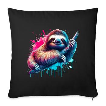 Paresse - Housse de coussin décorative 45 x 45 cm - noir - Devant