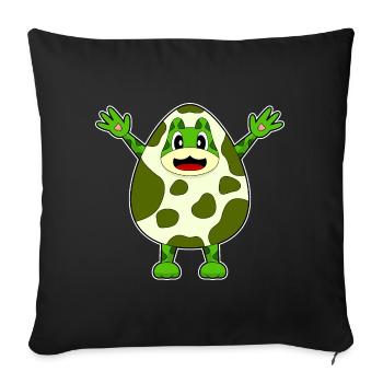 Frog Egg - Sofa pillowcase 17,3'' x 17,3'' (45 x 45 cm) - black - Front