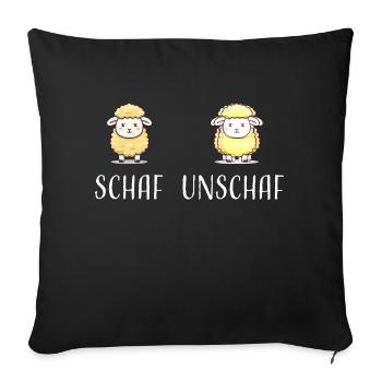 Mouton Mouton Drôle Cool Cadeau - Housse de coussin décorative 45 x 45 cm - noir - Devant