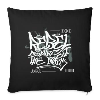 Streetwear Urban Graffiti - Sofakissenbezug 45 x 45 cm - Schwarz - Vorne