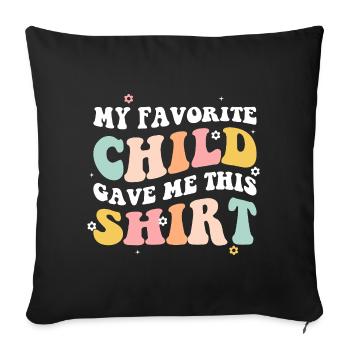 Mom Mother's Day - Sofa pillowcase 17,3'' x 17,3'' (45 x 45 cm) - black - Front