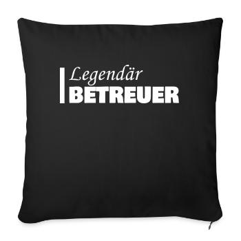 Gardien - Housse de coussin décorative 45 x 45 cm - noir - Devant