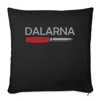 Dalarna - Sofa pillowcase 17,3'' x 17,3'' (45 x 45 cm) - black - Front