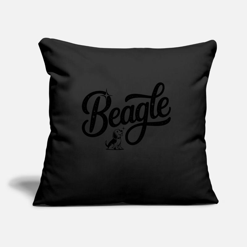 Beagle - Logo d’animal de compagnie cool Housse de coussin décorative 45 x 45 cm