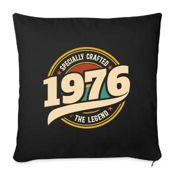 1976 Legend 50 Jahre Jubiläum Mann - Sofakissenbezug 45 x 45 cm - Schwarz - Vorne