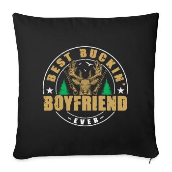 Hunter Friend Gifts Hunting Hunting Hunter Exam - Sofa pillowcase 17,3'' x 17,3'' (45 x 45 cm) - black - Front