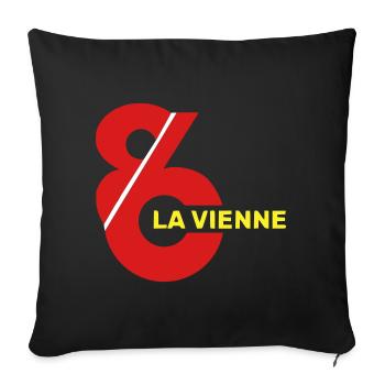 Vienne 86 Logo - Sofakissenbezug 45 x 45 cm - Schwarz - Vorne