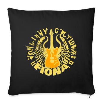 Fiona comme nom - Housse de coussin décorative 45 x 45 cm - noir - Devant