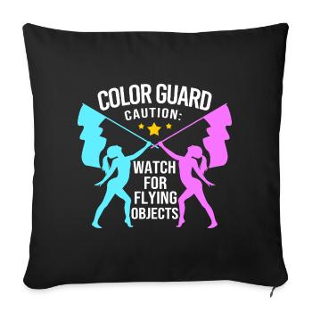 Carnival Flagwaving Flag-waving Carnival - Sofa pillowcase 17,3'' x 17,3'' (45 x 45 cm) - black - Front