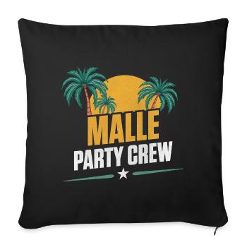 Malle Été 2026 - Housse de coussin décorative 45 x 45 cm - noir - Devant