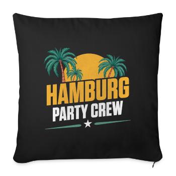 Équipe de la fête de Hambourg - Housse de coussin décorative 45 x 45 cm - noir - Devant
