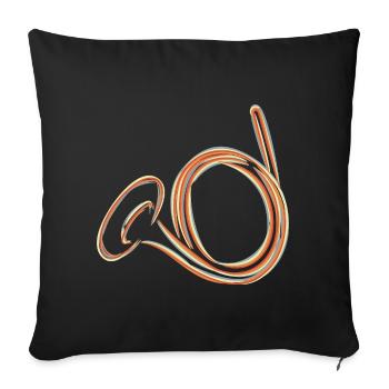 Cor français Sketch - Housse de coussin décorative 45 x 45 cm - noir - Devant
