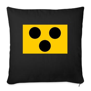 Blind - Sofa pillowcase 17,3'' x 17,3'' (45 x 45 cm) - black - Front
