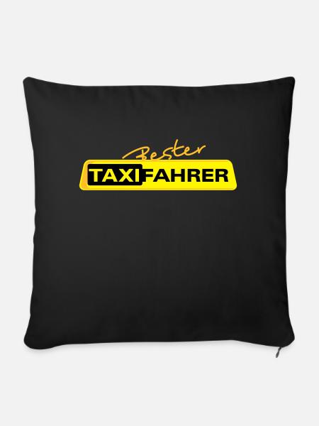 Bester Taxifahrer 1 - Sofakissenbezug 45 x 45 cm - Schwarz