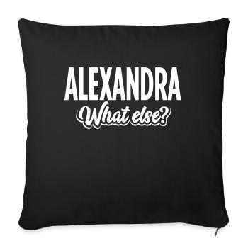 ALEXANDRA - we - Sofakissenbezug 45 x 45 cm - Schwarz - Vorne