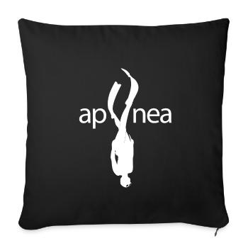 Apnea Diving - Sofa pillowcase 17,3'' x 17,3'' (45 x 45 cm) - black - Front