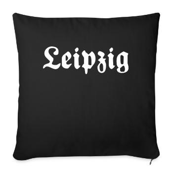 Leipzig - Sofa pillowcase 17,3'' x 17,3'' (45 x 45 cm) - black - Front
