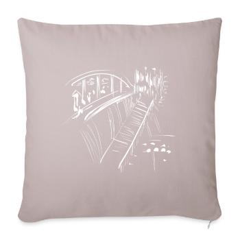 Architecture bridge - Sofa pillowcase 17,3'' x 17,3'' (45 x 45 cm) - light taupe - Front