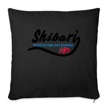 Shibari World 1 3 couleurs - Housse de coussin décorative 45 x 45 cm - noir - Devant