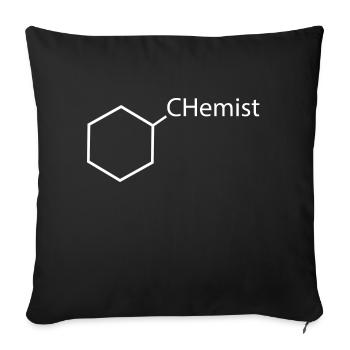 CHemist - Sofakissenbezug 45 x 45 cm - Schwarz - Vorne