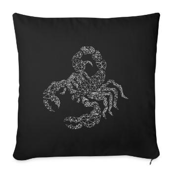 Scorpion - Sofa pillowcase 17,3'' x 17,3'' (45 x 45 cm) - black - Front