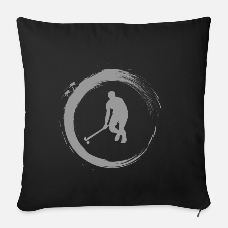 Hockey - Sofakissenbezug 45 x 45 cm - Schwarz