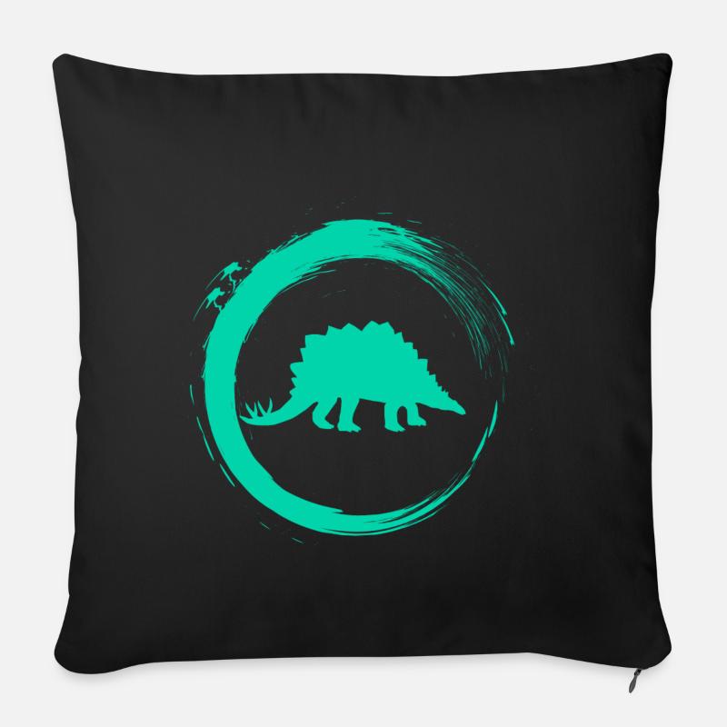 Dino - Sofakissenbezug 45 x 45 cm - Schwarz