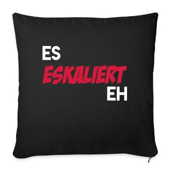 ES ESCALIZED EH cadeau de dire drôle - Housse de coussin décorative 45 x 45 cm - noir - Devant