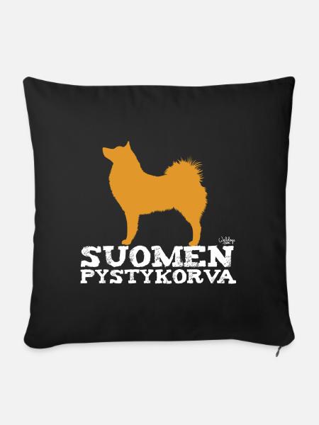 Finnish Spitz - Sofakissenbezug 45 x 45 cm - Schwarz