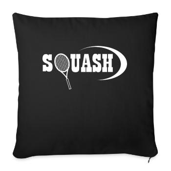 Squash - Sofakissenbezug 45 x 45 cm - Schwarz - Vorne