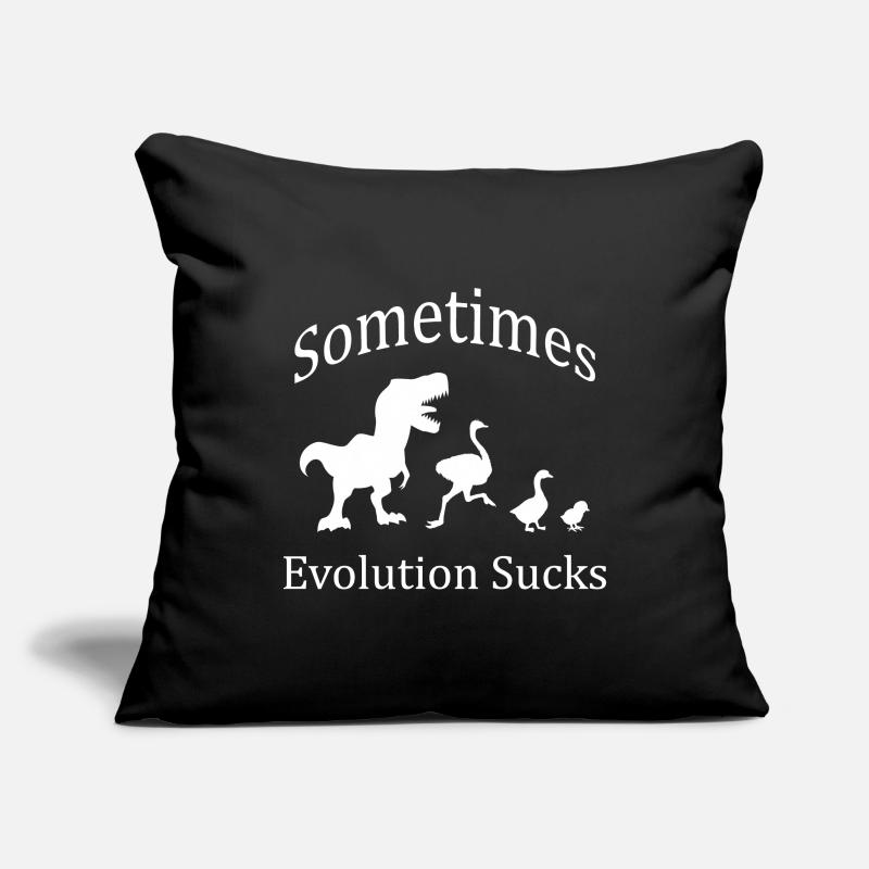 Sometimes Evolution Sucks Housse de coussin décorative 45 x 45 cm