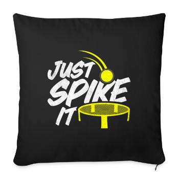 Roundnet Spike Ball Spikeball Fun - Sofakissenbezug 45 x 45 cm - Schwarz - Vorne