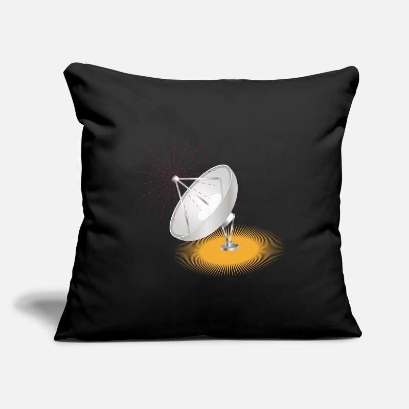 L’antenne parabolique, élément de conception Housse de coussin décorative 45 x 45 cm