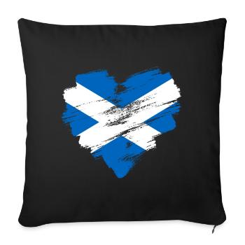 Écosse - Housse de coussin décorative 45 x 45 cm - noir - Devant