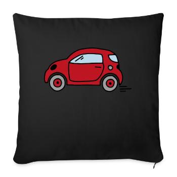 Car - Sofa pillowcase 17,3'' x 17,3'' (45 x 45 cm) - black - Front