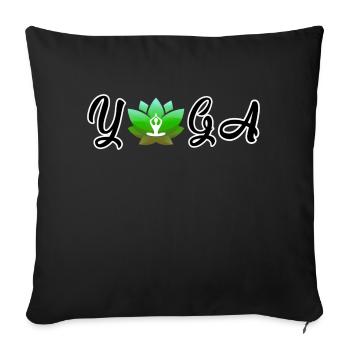 SGN 06 27 2022 1656355876855YOGA LOTUS - Sofakissenbezug 45 x 45 cm - Schwarz - Vorne