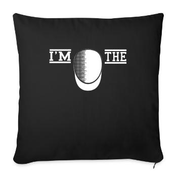 Je suis le meilleur entraîneur d’escrime Cool Designs T-Shirt - Housse de coussin décorative 45 x 45 cm - noir - Devant
