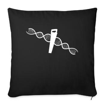 Schreiner Handwerker Tischler Hobel Schreinerei - Sofakissenbezug 45 x 45 cm - Schwarz - Vorne