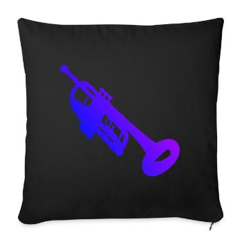 Men's Trumpet Player Women's Trumpet Playing - Sofa pillowcase 17,3'' x 17,3'' (45 x 45 cm) - black - Front