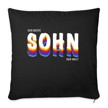 Der beste Sohn der Welt - Sofakissenbezug 45 x 45 cm - Schwarz - Vorne