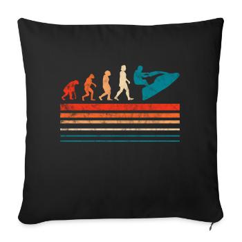 evolution jetski Design for a jet ski lover - Sofakissenbezug 45 x 45 cm - Schwarz - Vorne