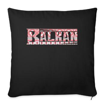 exyu balkan rock bosna croatie serbie - Housse de coussin décorative 45 x 45 cm - noir - Devant