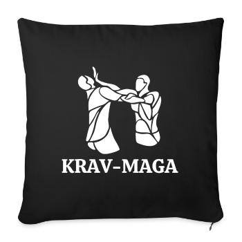 Krav maga, self defense, self defense - Sofa pillowcase 17,3'' x 17,3'' (45 x 45 cm) - black - Front