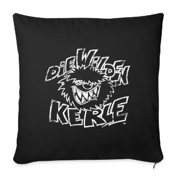 Die Wilden Kerle Original Logo used Look - Sofakissenbezug 45 x 45 cm - Schwarz - Vorne