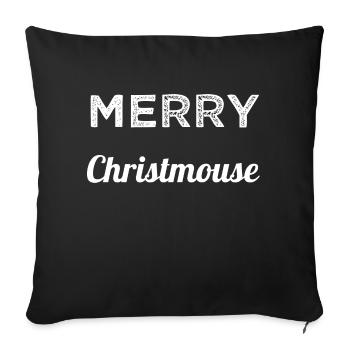 awkward don't worry christmas quote animated film - Sofa pillowcase 17,3'' x 17,3'' (45 x 45 cm) - black - Front