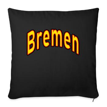 Brême - Housse de coussin décorative 45 x 45 cm - noir - Devant
