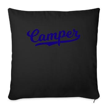 Adventure Travel Hiking Mountain - Sofa pillowcase 17,3'' x 17,3'' (45 x 45 cm) - black - Front