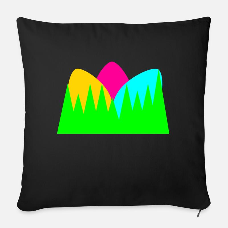 Bunte Ostereier - Sofakissenbezug 45 x 45 cm - Schwarz